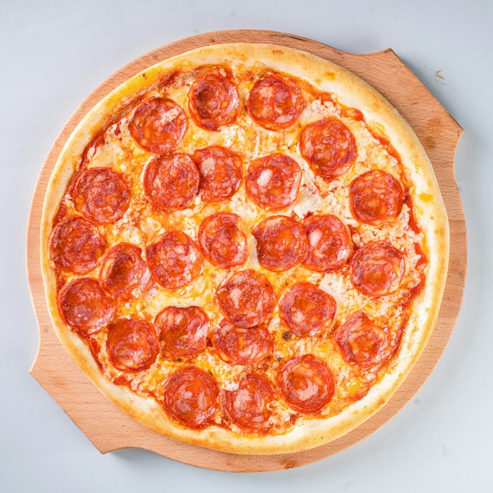 Soppressata pizza drizzled with hot honey